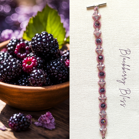 Blackberry Bliss DIY Bracelet Kit: Nature-Inspired Elegance