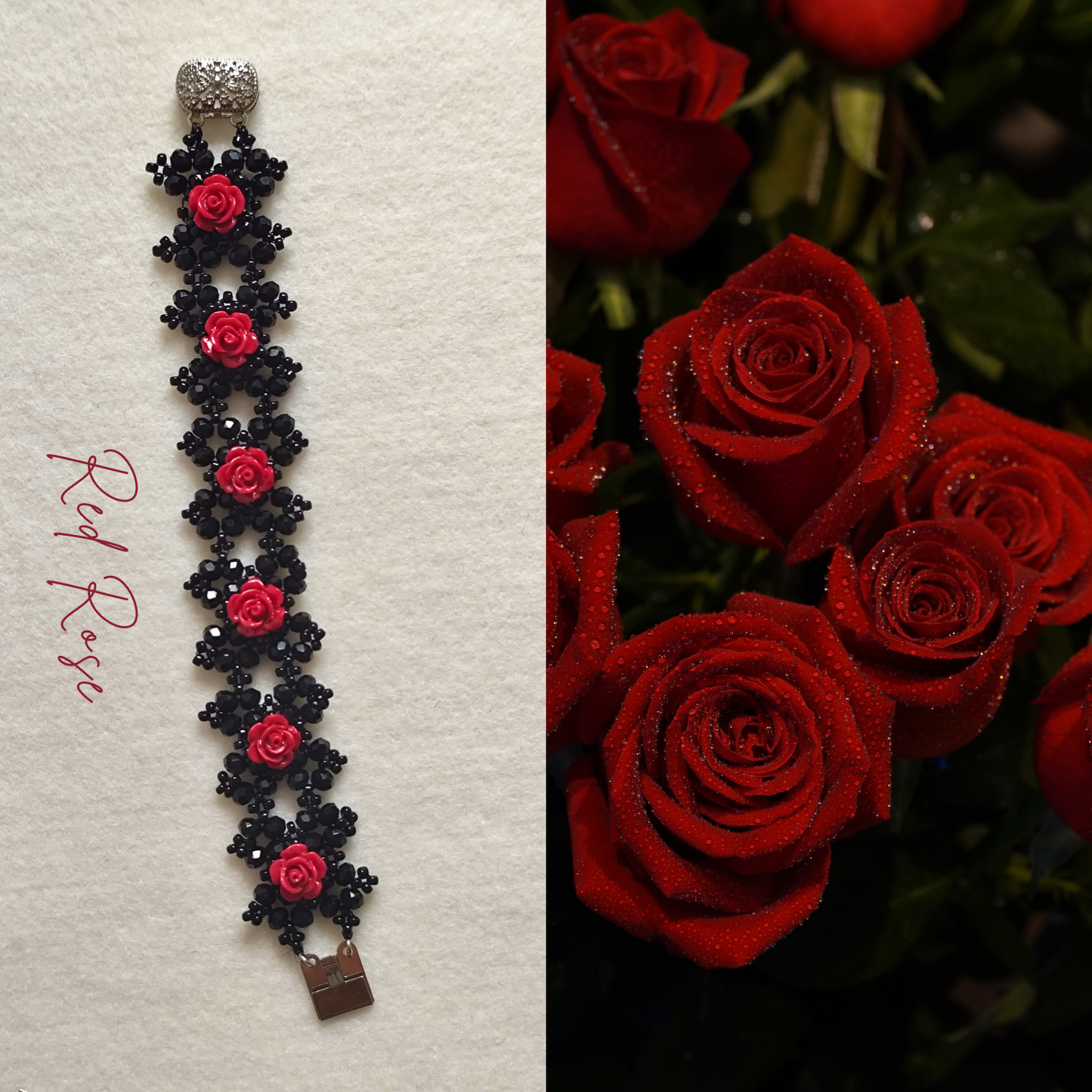 "Rose Garden" DIY Bracelet Kit: Create Your Own Elegant Bracelet Inspired by Classic Charm