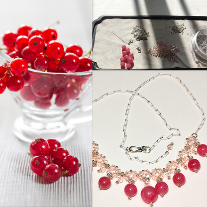 “Iced Berries” DIY Necklace Kit – Craft Your Own Blossoming Beauty!