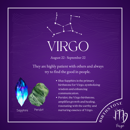 ♍️Handmade Virgo Birthstone Bracelet DIY Kit – Perfect Gift for Virgo Zodiac Sign