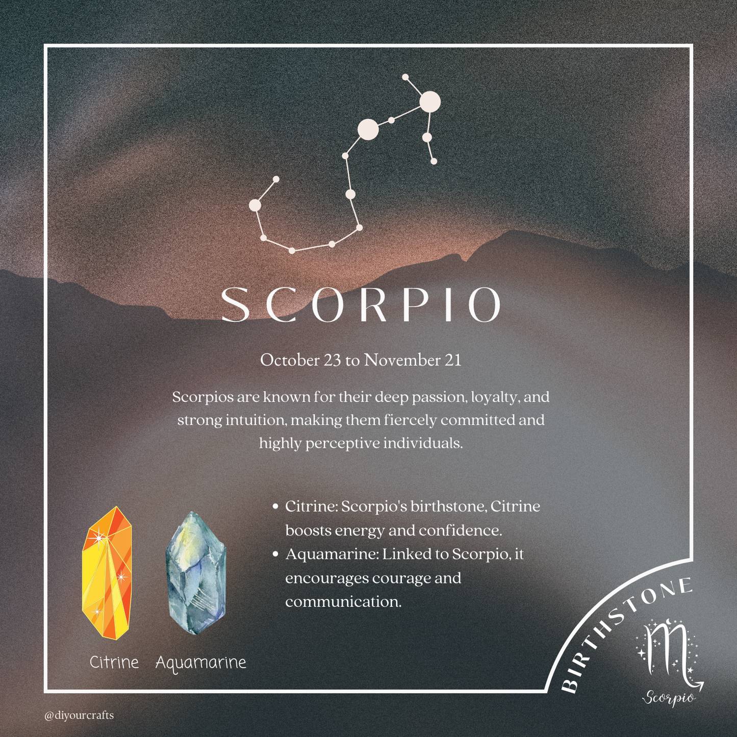 ♏️Scorpio Birthstone & Lucky Stone Kit - Astrological Harmony