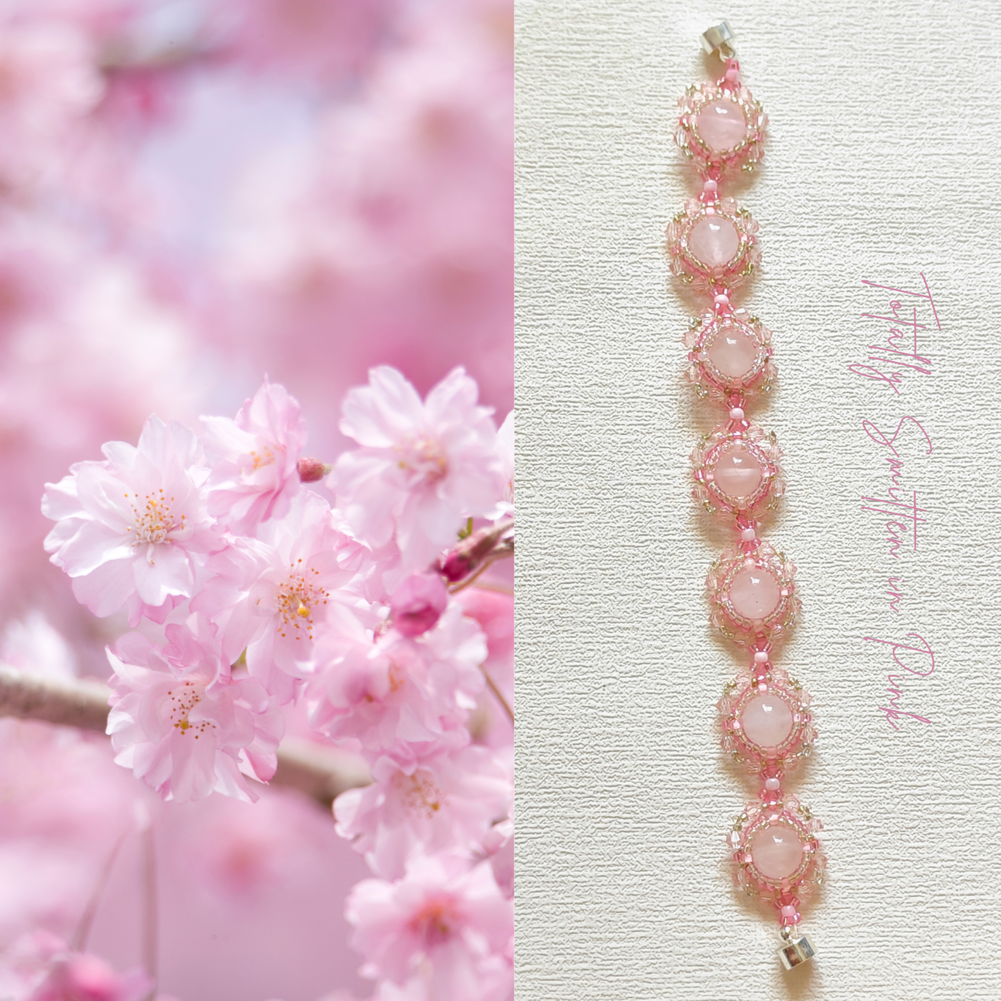 Create Your Own Cherry Blossom-Inspired Bracelet: Totally Smitten in Pink DIY Kit