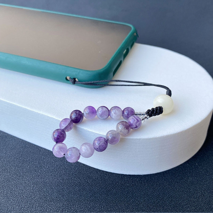 DIY Amethyst Phone Charm Chain Kit - Handheld or Wrist Style