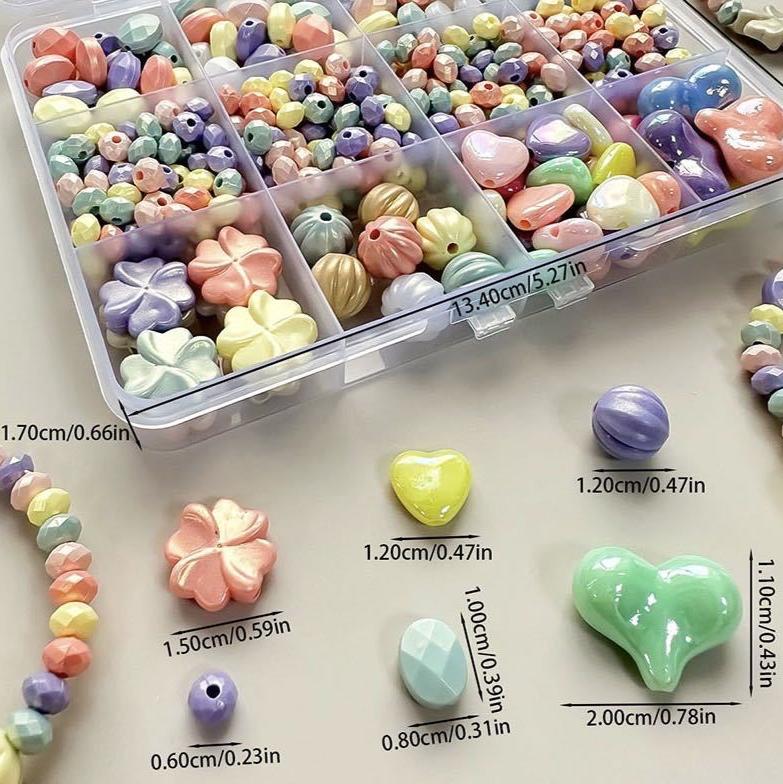 Summer Dopamine Macaron Beads DIY Jewelry Kit - 300+ Beads & Charms