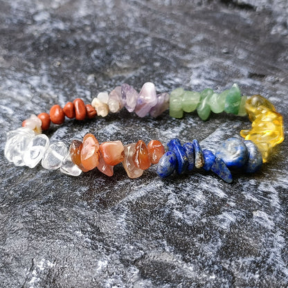 Chakra Harmony: Seven Chakra Healing Crystal Set with Bracelet, Pendants, and Gemstone Decor