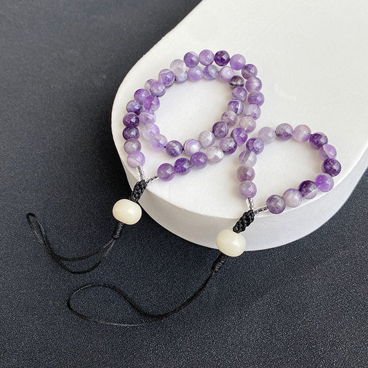 DIY Amethyst Phone Charm Chain Kit - Handheld or Wrist Style