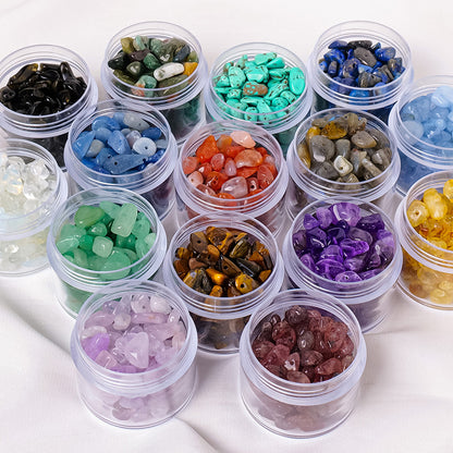 Natural Crystal Chips with Drilled Holes for DIY Necklaces, Bracelets, and Dreamcatchers