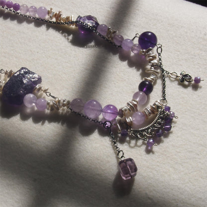 Violet DIY Jewelry Kit - Bracelet, Necklace, Earrings, Watch Chain